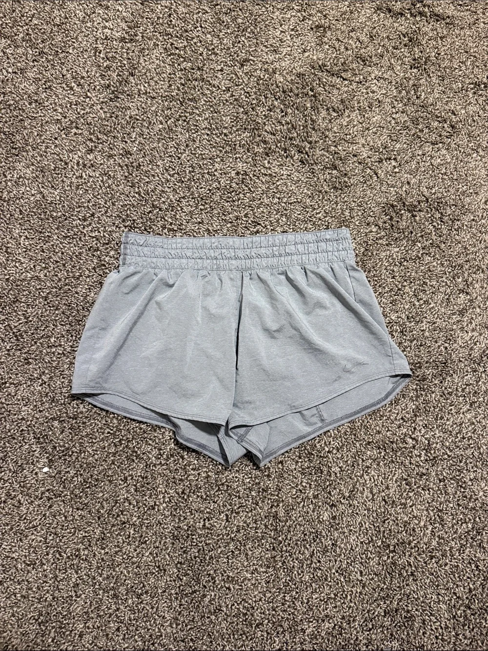 Nike One Dri-FIT Mid-Rise 3” Brief-Lined Shorts - Gray, Size: M